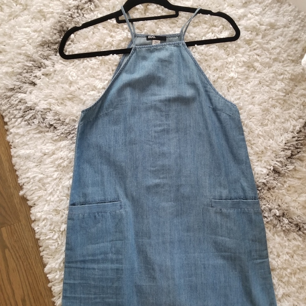 BDG Demin tank dress with pockets